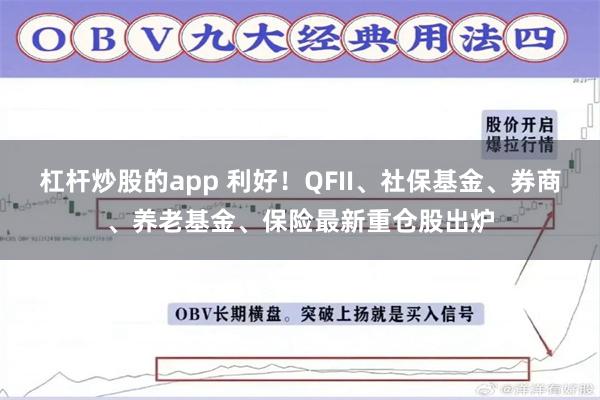 杠杆炒股的app 利好！QFII、社保基金、券商、养老基金、保险最新重仓股出炉