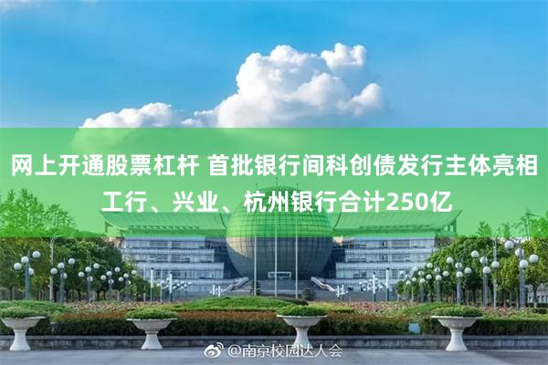 网上开通股票杠杆 首批银行间科创债发行主体亮相 工行、兴业、杭州银行合计250亿