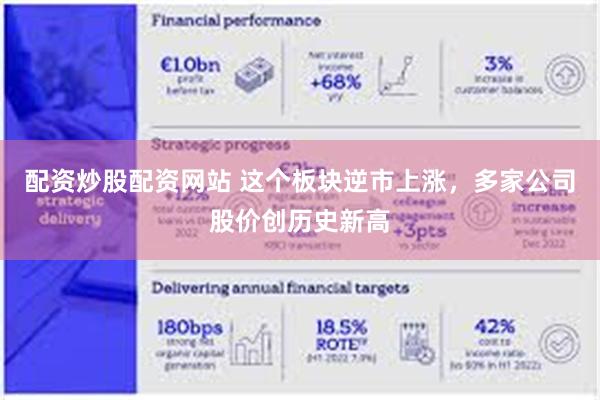 配资炒股配资网站 这个板块逆市上涨，多家公司股价创历史新高